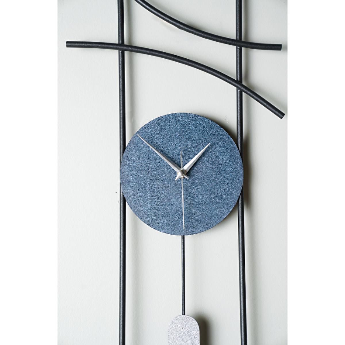 Muyika Ken: Large Metal Wall Clock - 29.5" Silent Modern Decorative Clock for Living Room, Bedroom - Hand Painted Accents Muyika Ken Metal Wall Clock: Large, Silent & Modern | [Brand]  metal wall clock, large wall clock, silent wall clock, decorative wall clock, modern wall clock, 75 cm wall clock, metal clock, hand painted wall clock, living room clock, bedroom clock, clock, wall decor, home decor, silent clock, non-ticking clock, metal art, wall art, modern design, interior design, home improvement, gifts