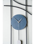 Muyika Ken: Large Metal Wall Clock - 29.5" Silent Modern Decorative Clock for Living Room, Bedroom - Hand Painted Accents Muyika Ken Metal Wall Clock: Large, Silent & Modern | [Brand]  metal wall clock, large wall clock, silent wall clock, decorative wall clock, modern wall clock, 75 cm wall clock, metal clock, hand painted wall clock, living room clock, bedroom clock, clock, wall decor, home decor, silent clock, non-ticking clock, metal art, wall art, modern design, interior design, home improvement, gifts