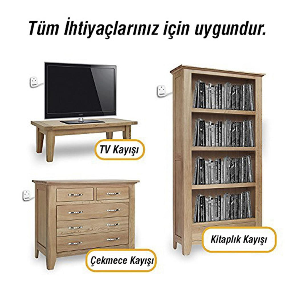 Miny Furniture Safety Anti-Tip Device - Earthquake Safety Device for TV and Furniture Securing - view 6