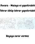 Lino Farm Adhesive Coloring Roll: 33.8" Reusable Kids' Art, Improves Fine Motor Skills, Mess-Free Wall & Table Fun! Lino Farm Coloring Roll: Reusable Kids' Art, Mess-Free Fun! adhesive coloring roll, reusable coloring book, farm animal coloring, children's art supplies, kids sticky coloring, large coloring poster, educational coloring activity, fine motor skills activity, wall coloring roll, table coloring roll, coloring roll, coloring book, kids art, art supplies, farm animals, educational toys, reusable a