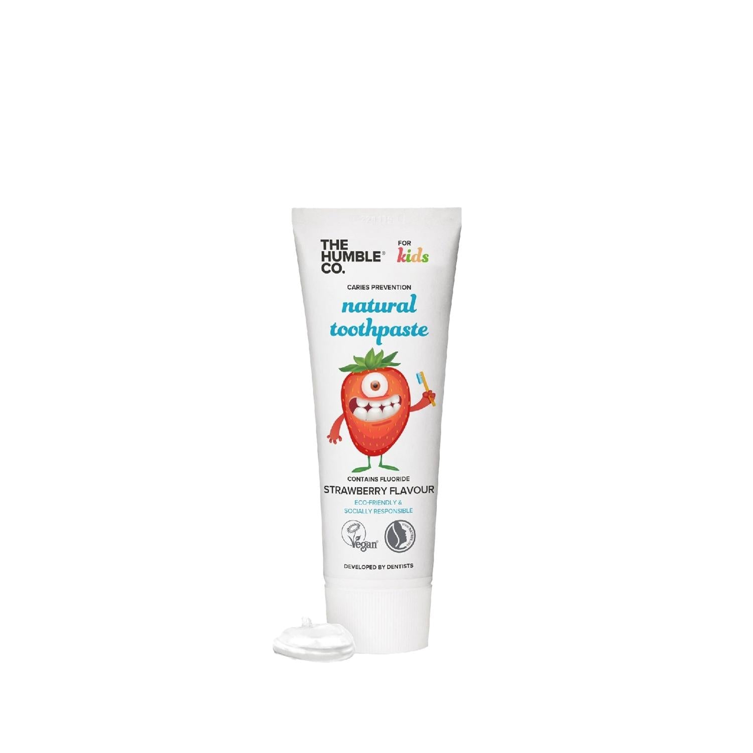 The Humble Co Natural Toothpaste Strawberry Flavor 75ml - Chemical-Free Oral Care The Humble Co Natural Toothpaste - Chemical-Free Oral Care Natural toothpaste, Strawberry flavored toothpaste, Chemical-free oral care, Organic toothpaste, The Humble Co toothpaste, Natural oral care products, Healthy oral hygiene, Eco-friendly toothpaste, Sensitive teeth care, Fruity flavor toothpaste, Travel size toothpaste