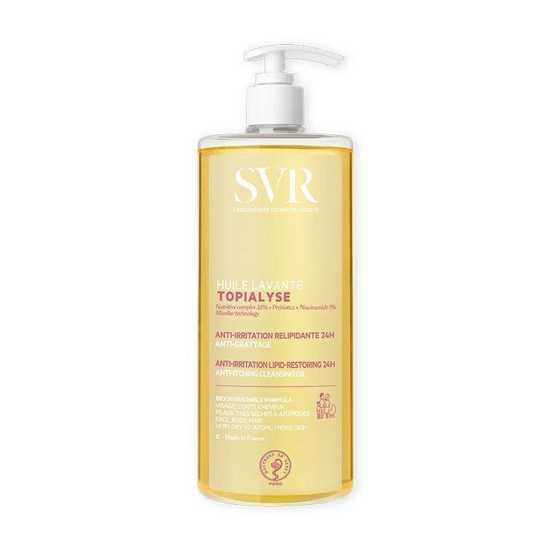 Svr Topialyse Huile Lavante 1L - Lavender Scented Cleansing Oil for Sensitive Skin, Natural Skincare - Skin Care