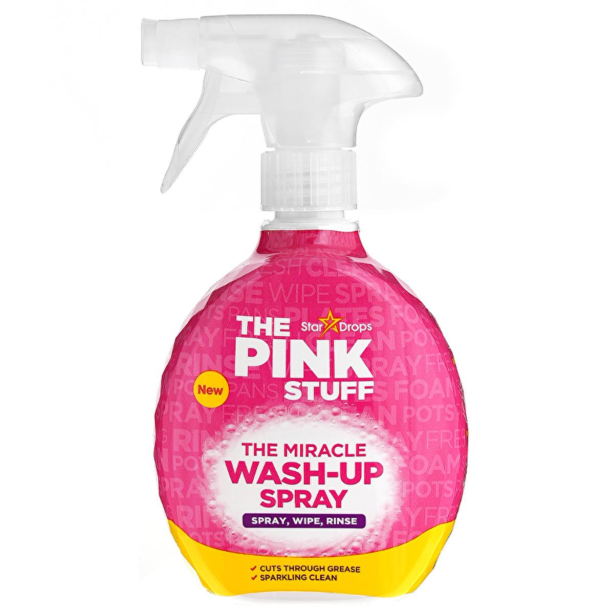 The Pink Stuff Grease Remover & Dish Soap Spray - Powerful Kitchen & Surface Cleaner, Removes Stubborn Oil Stains - 500ml/16.91 fl oz The Pink Stuff Grease Remover - Powerful Dish & Kitchen Soap Spray Grease remover spray, Dish soap spray, Kitchen cleaner, Surface cleaner, The Pink Stuff, Yağ çözücü, Oil stain remover, Dish wash spray, grease dissolving, shiny dishes, household cleaning, convenient cleaning, kitchen cleaning, surface cleaning, oil stain removal, easy cleaning, fast cleaning, The Pink Stuff 