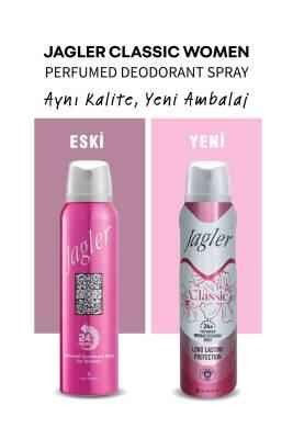 Jagler Classic Women's Deodorant - 150ml - Long Lasting Odor Protection, Refreshing Feminine Fragrance Jagler Women's Deodorant: Long-Lasting Feminine Fragrance women's deodorant, feminine deodorant, long-lasting deodorant, fragrance for women, body odor protection, classic women's deodorant, refreshing deodorant, daily deodorant for women, deodorant spray, women's fragrance, floral scent, musk, vanilla, skin-friendly deodorant, gentle deodorant, deodorant for sensitive skin, everyday deodorant, elegant fra