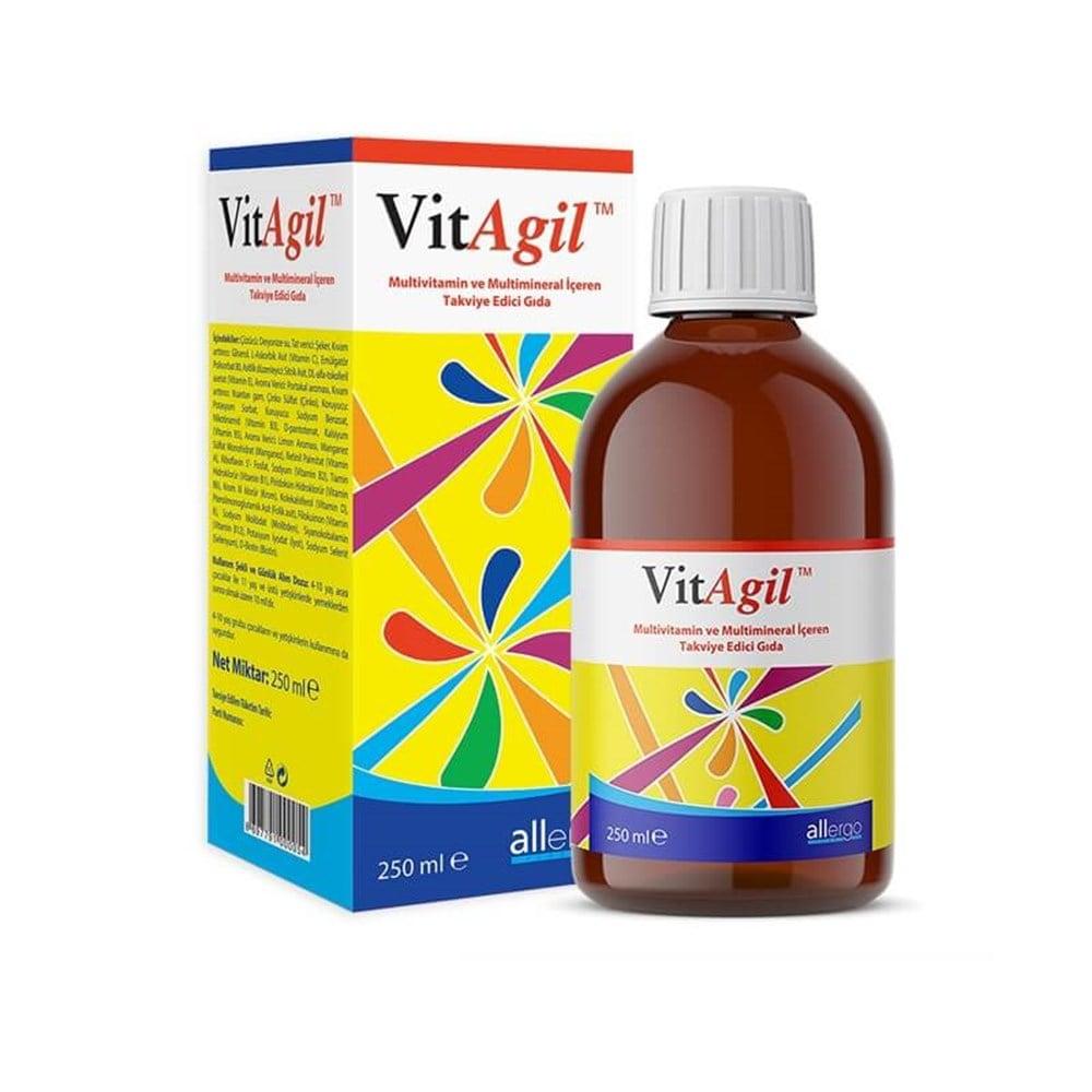 VitAgil Multivitamin Syrup for Kids - Boosts Immune System, Supports Healthy Growth & Development - 8.45 fl oz VitAgil Multivitamin Syrup for Kids - 8.45 fl oz multivitamin syrup for children, vitamin and mineral supplement, children's health and nutrition, liquid multivitamin, pediatric vitamin supplement, kids nutrition, immune system support, healthy growth and development, VitAgil, nutritional supplement, children's vitamins