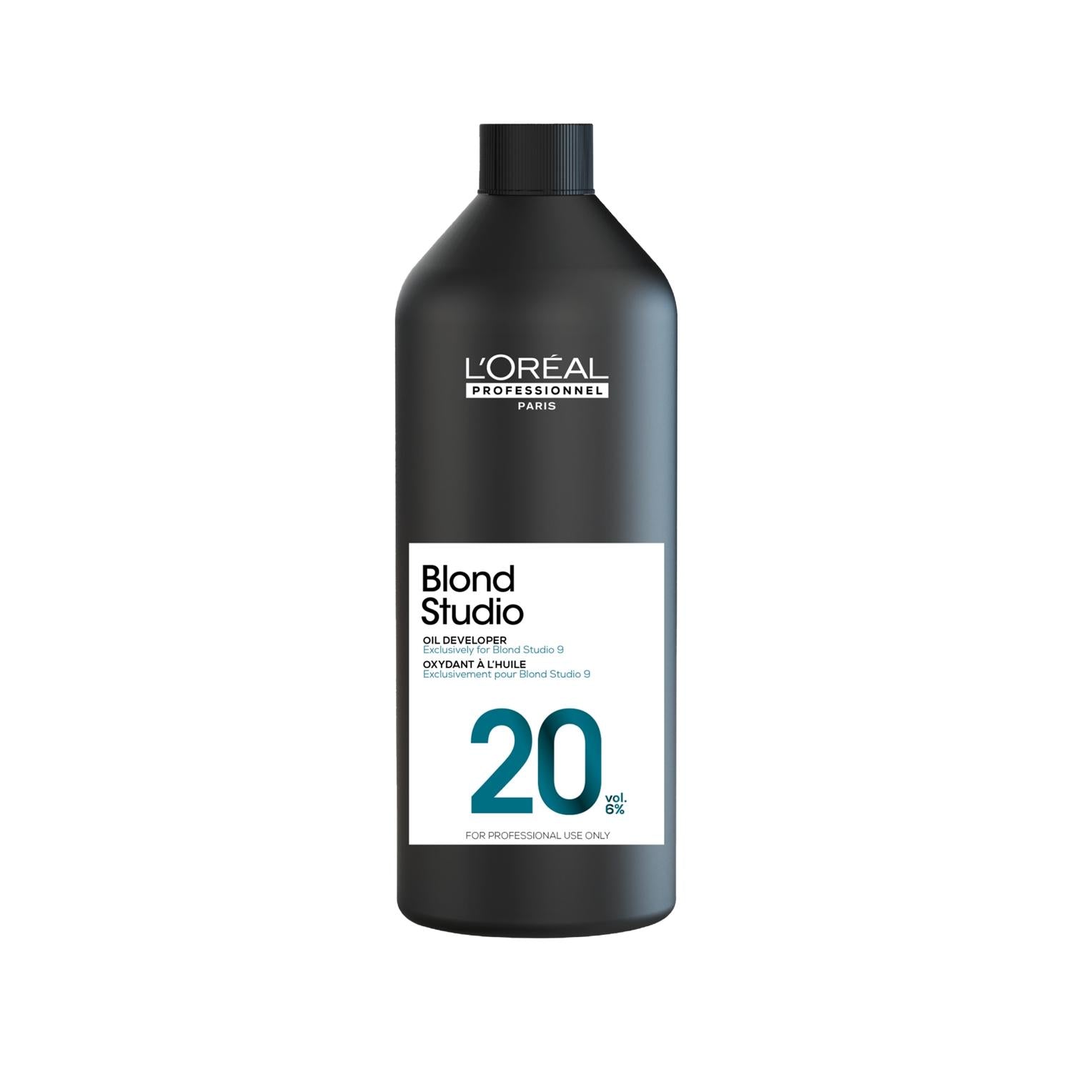 Loreal Professionnel Paris Blond Studio Oil Developer 20 Volume - 1000ml Professional Hair Coloring Product Loreal Professionnel Paris 20 Vol Developer - 1000ml Loreal Professionnel Paris, Blond Studio Oil Developer, 20 Volume hair developer, 1000 ml hair developer, Professional hair coloring products, Hair Developer, Professional hairstylists, Hair coloring, Bleaching, Oil-based hair developer
