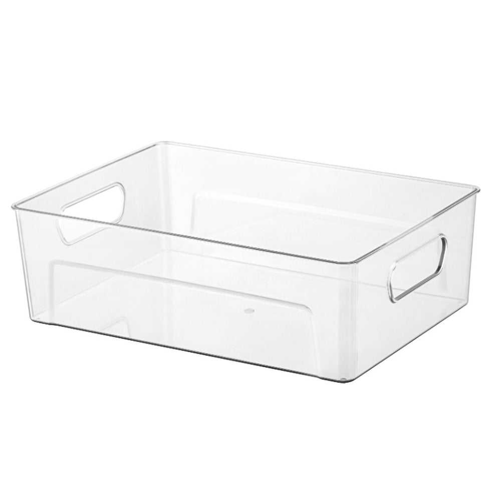 Bee Home Refrigerator Organizer - PET Material, Durable Fridge Storage Container for Kitchen Organization, 11.61 x 8.07 x