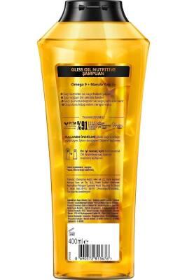 Gliss Oil Nutritive Nourishing Shampoo for Dry and Damaged Hair - 13.53 fl oz, Silikon-Free with Omega 9 and Marula - view 3