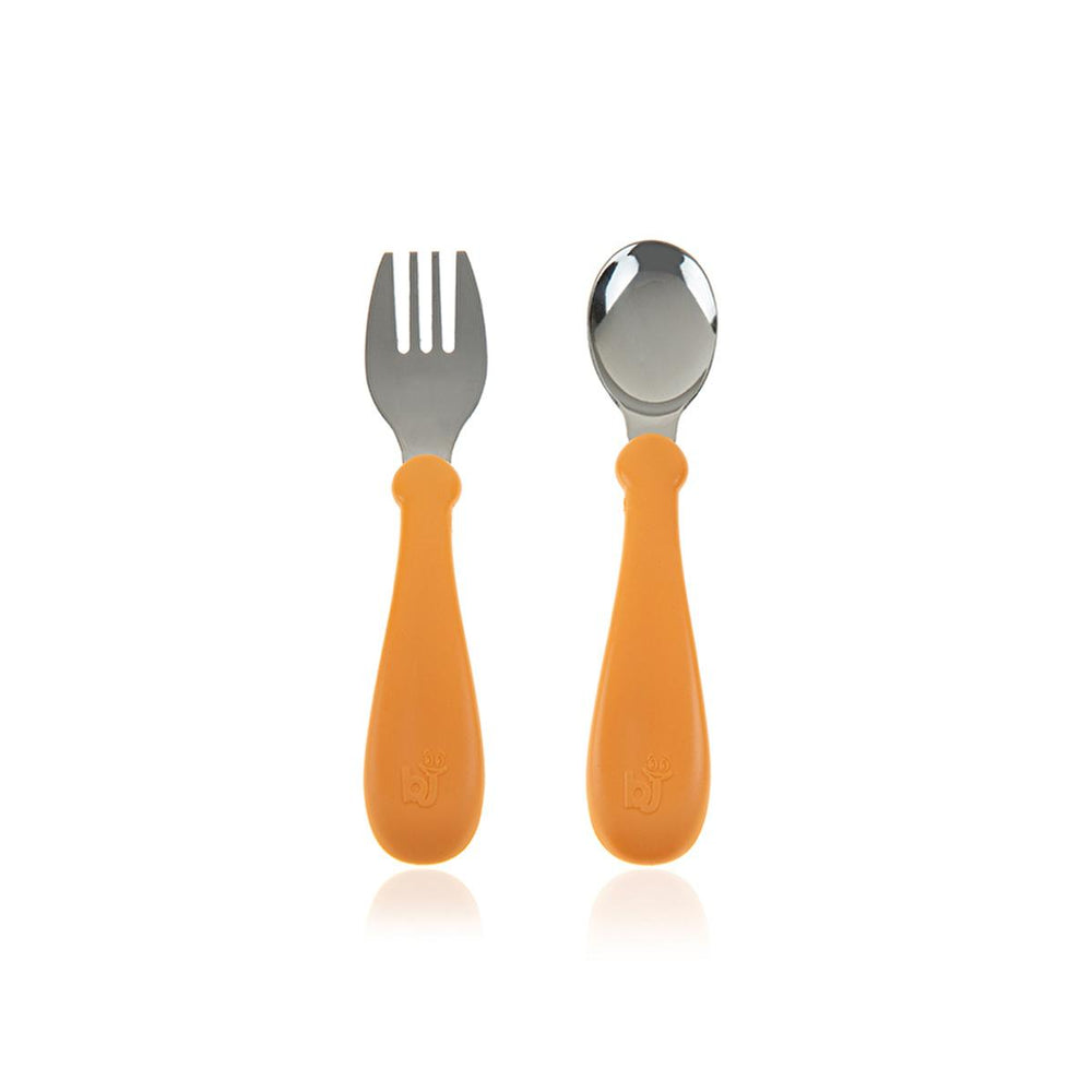Babyjem Stainless Steel Baby Utensil Set - BPA Free, Ergonomic Design for Independent Eating - view 3