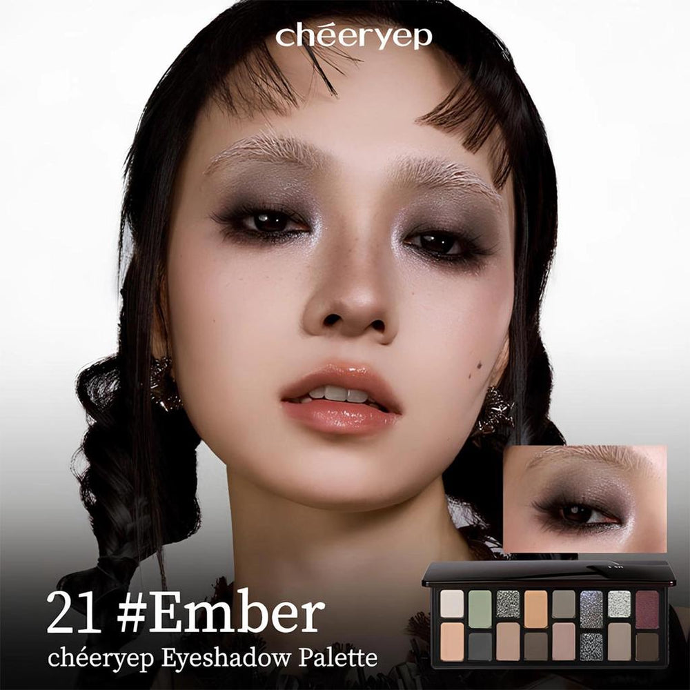 Cheeryep 21 Ember Eyeshadow Palette for Bold Eye Looks