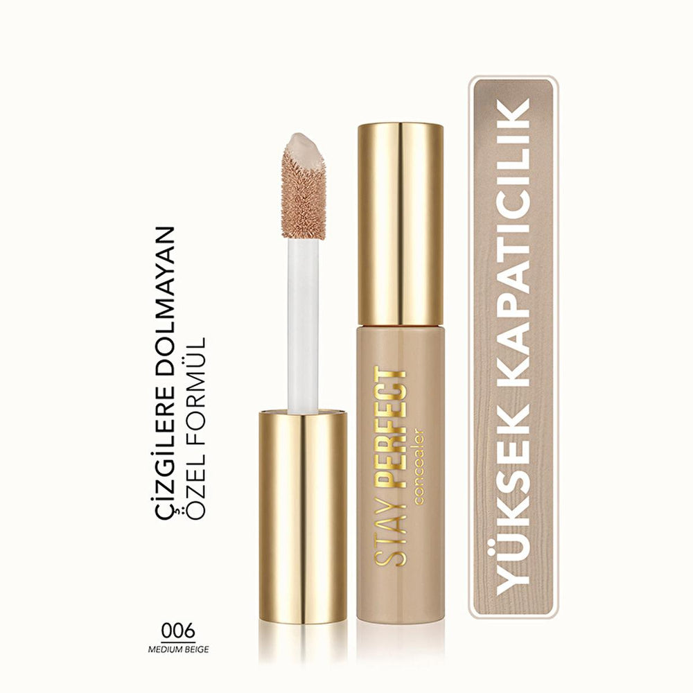 Flormar Stay Perfect Concealer: High Pigment, Long Lasting, Natural Finish - Medium Beige Coverage for Dark Circles & Blemishes Flormar Concealer: High Pigment, Natural Finish - Blemish & Dark Circle Coverage Flormar concealer, high pigment concealer, long lasting concealer, natural finish concealer, concealer for dark circles, concealer for blemishes, non-creasing concealer, floral scented concealer, medium beige concealer, full coverage concealer, concealer, makeup, beauty, cosmetic, dark circle coverage,