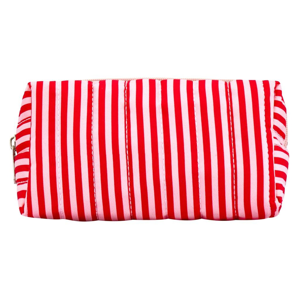 Eklips Striped Quilted Makeup Bag for Travel & Storage