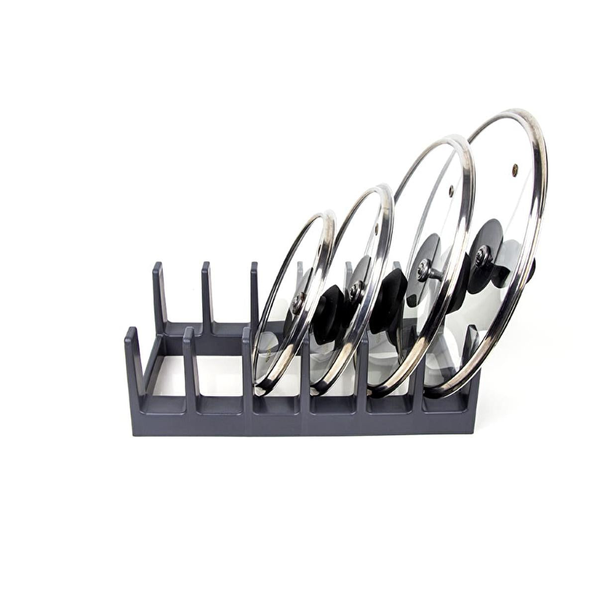 Decobella Pot Lid Organizer - Space Saving Kitchen Cabinet Organizer Holds 6 Lids, BPA-Free, Easy Access & Decluttering Decobella Pot Lid Organizer: Space Saving Kitchen Storage pot lid organizer, kitchen cabinet organizer, pot lid storage, BPA-free lid organizer, space saving kitchen organizer, cabinet lid organizer, kitchen organization, cookware lid storage, pot lid holder, pan lid organizer, kitchen storage solution, cabinet organizer, kitchen declutter, BPA-free, polypropylene, space saving, ergonomic 