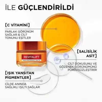 Loreal Paris Revitalift Vitamin C Face Cream - Anti-Aging, Brightening, and Moisturizing Face Cream for Aging Skin, 1.69 fl oz Loreal Paris Revitalift Vitamin C Cream - Anti-Aging & Brightening Loreal Paris Revitalift, Vitamin C Face Cream, Anti-aging skincare, Brightening face cream, Pore smoothing cream, Face moisturizer, Anti-aging cream, Skincare for aging skin, Vitamin C skincare, Brightening skincare, Moisturizing face cream, Hyperpigmentation treatment, Fine lines and wrinkles reduction, Skin elastic