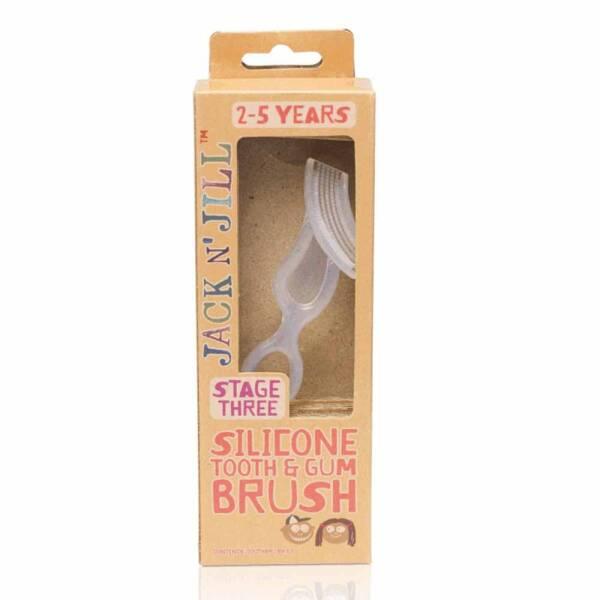Jack and Jill Silicone Tooth and Gum Brush - Dual-Sided Brush for Infant Oral Care - Toothpaste