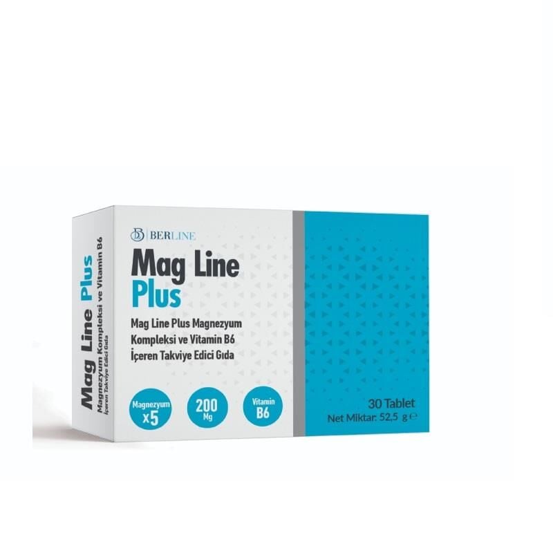Berline Ilac Mag Line Plus Magnesium & Vitamin B6 30 Tablets