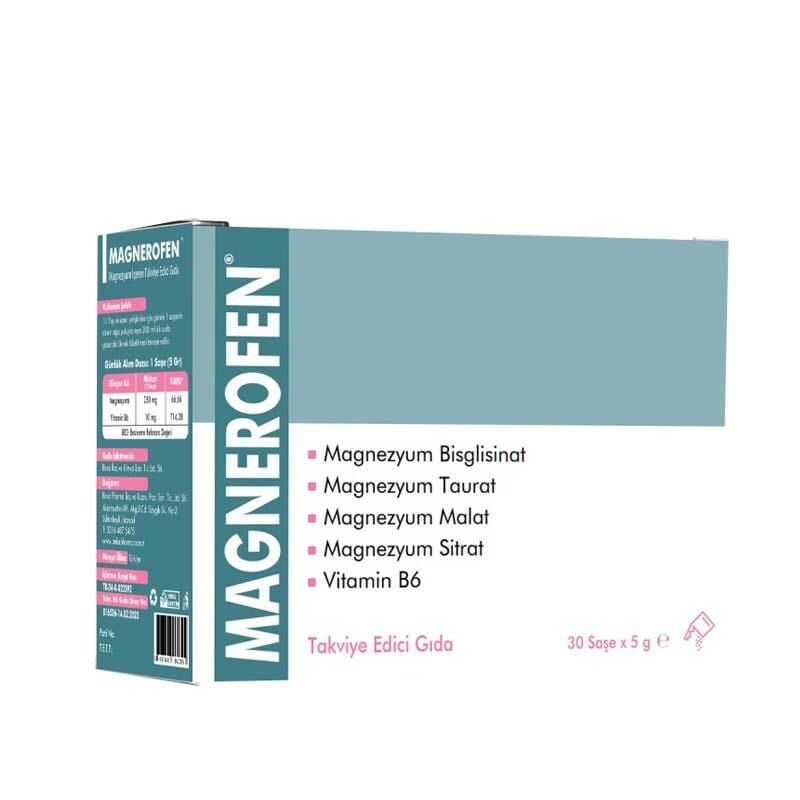 Beka Pharma Magnerofen Magnesium & Vitamin B6 30 Sachets