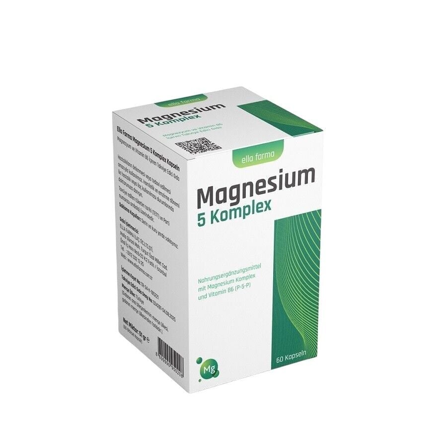 Ella Farma Magnesium 5 Complex Dietary Supplement 60 Capsules