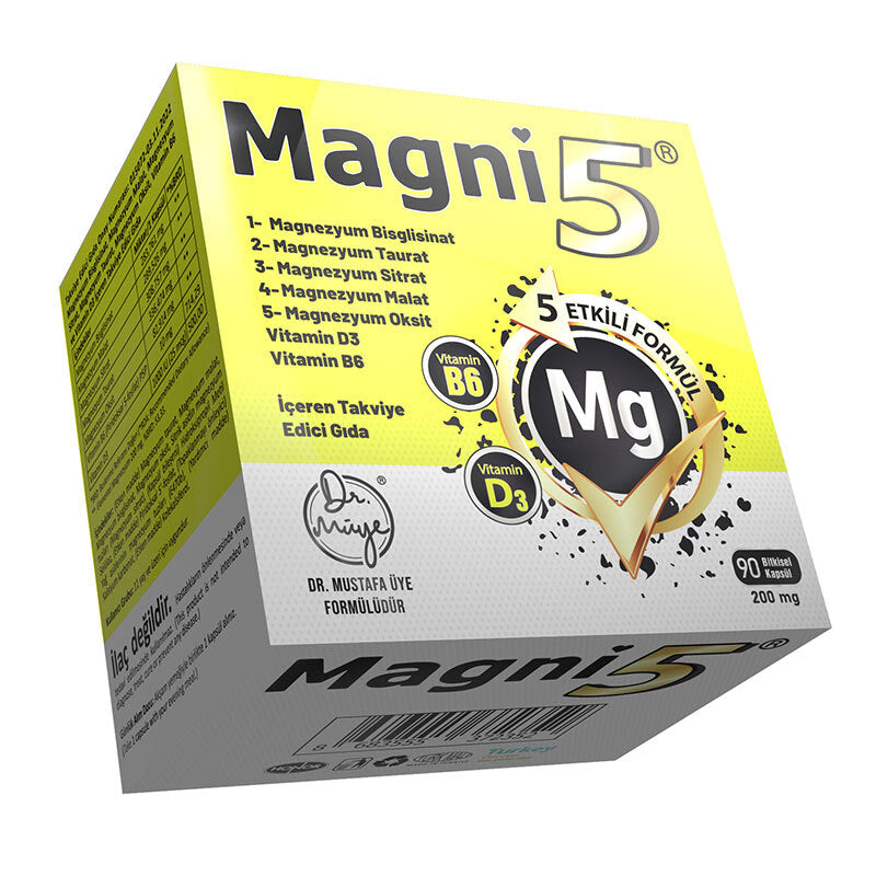 Magni5 Magnesium with Vitamin D3 & B6 Supplement 2 x 90 Capsules