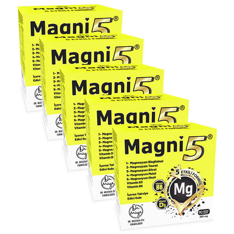 Magni5 Magnesium Vitamin D3 & B6 Complex 5x90 Capsules