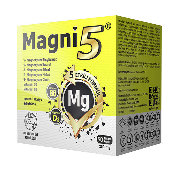 Magni5 Magnesium Vitamin D3 & B6 Complex 5x90 Capsules