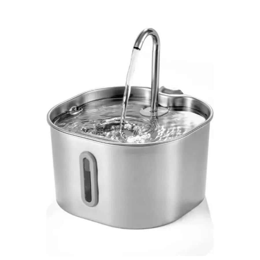 Majo Stainless Steel Ultra Quiet Pet Water Fountain 2.2L