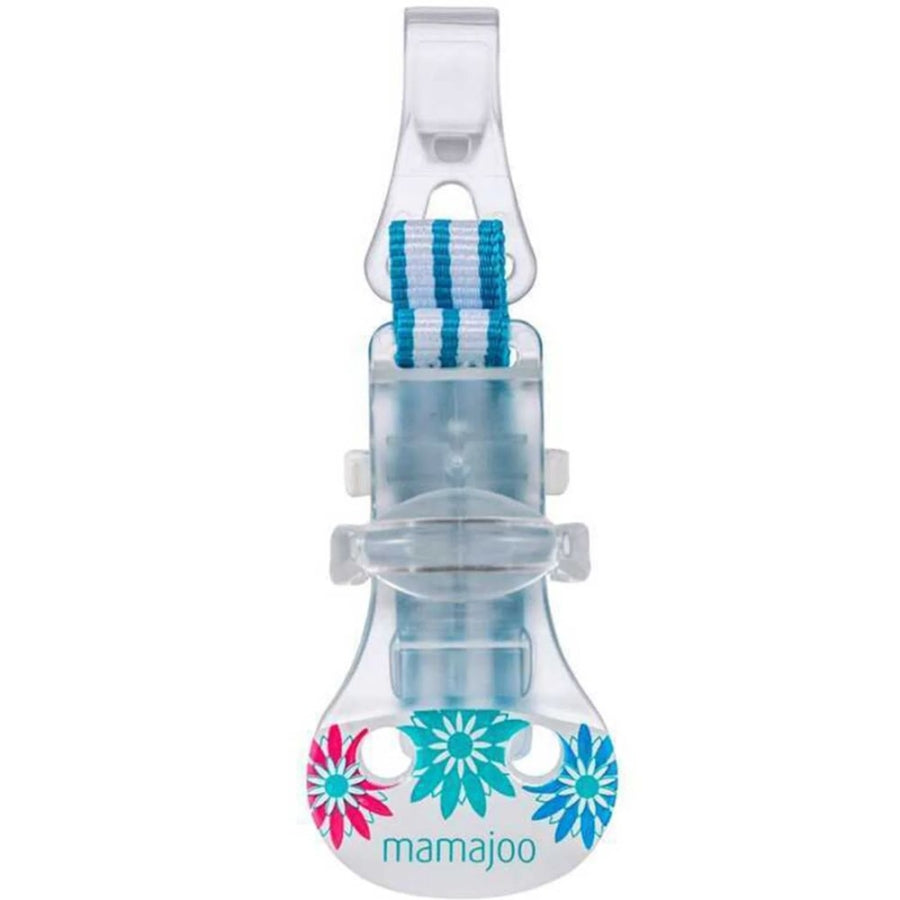Mamajoo Blue Pacifier Clip for Newborns 0+ Months