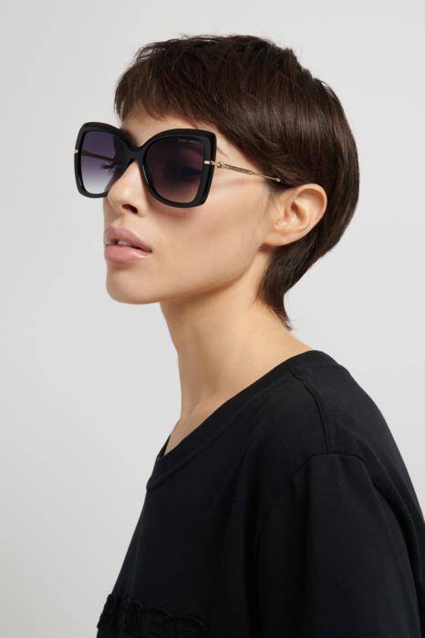 Marc Jacobs 881/S Women's Square Sunglasses Black 56mm