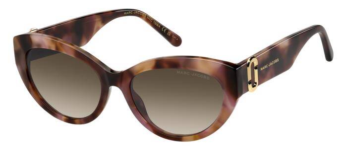 Marc Jacobs 883/S Women's Square Sunglasses - Black/Gold 54mm