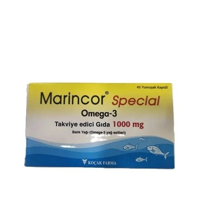 Marincor Special Omega 3 1000 mg Dietary Supplement 45 Capsules