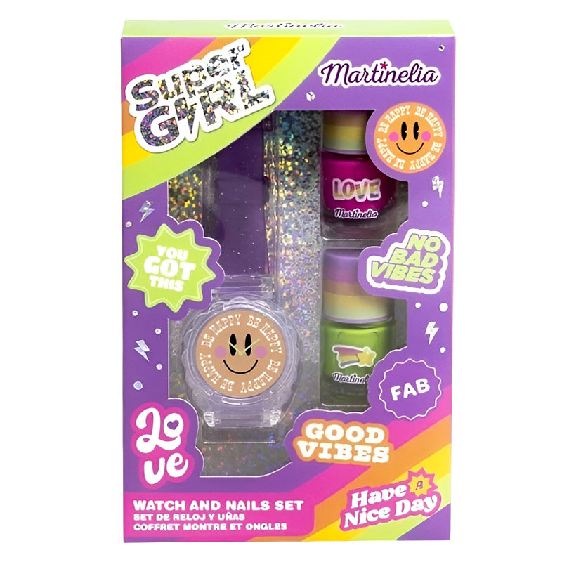 Martinelia Super Girl Watch & Nails Set for Kids