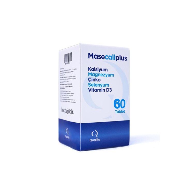Qualita Ilac Masecall Plus Calcium & Magnesium Supplement 60 Tablets