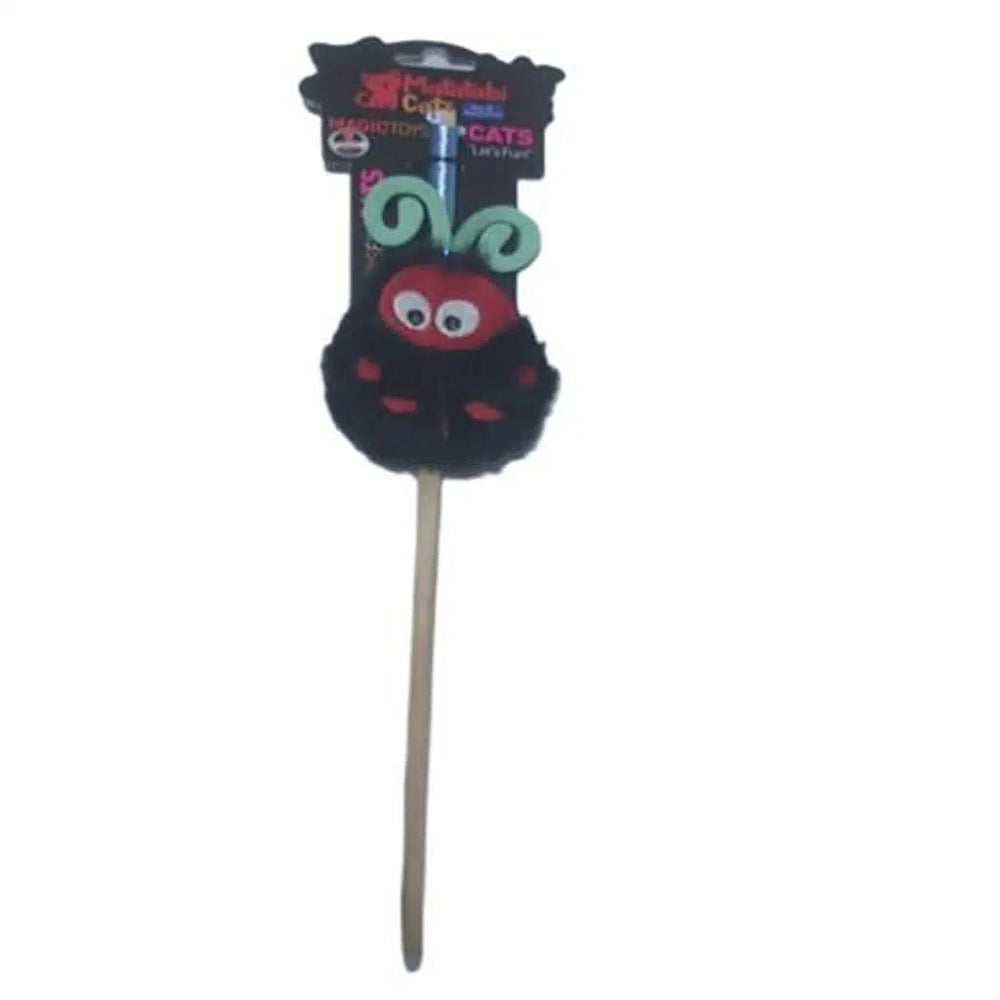 Matatabi Ladybug Cat Wand Toy for Interactive Play