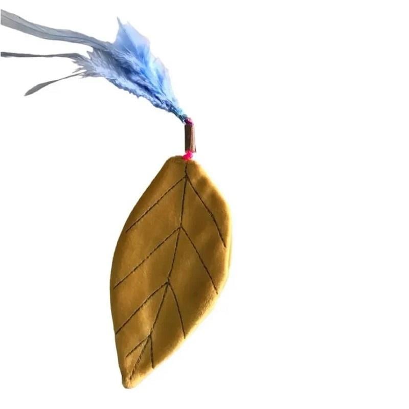 Matatabicats Crinkle Leaf Cat Toy with Feathers and Matatabi