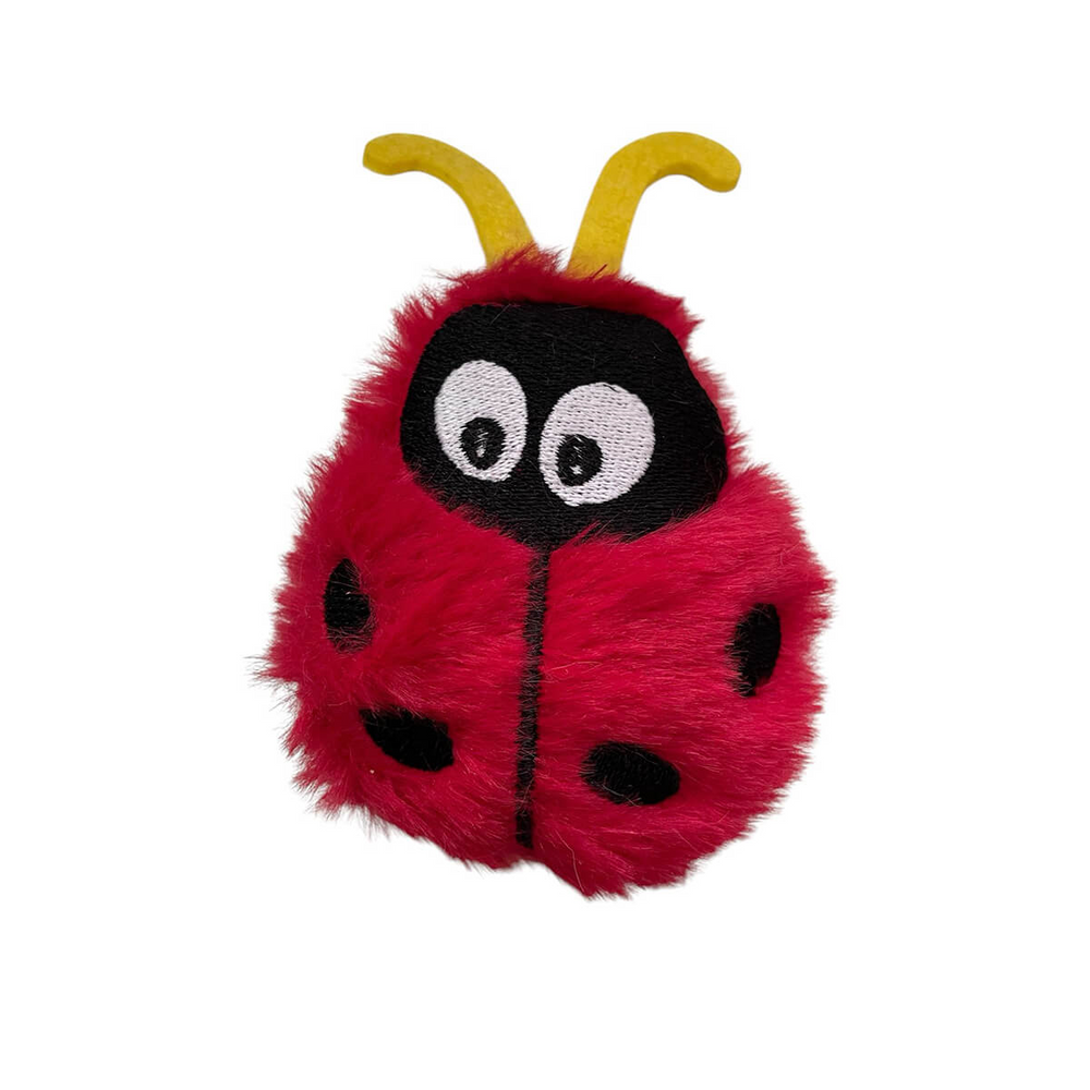 MatatabiCats Ladybug Plush Cat Toy with Natural Matatabi 12x8.5cm