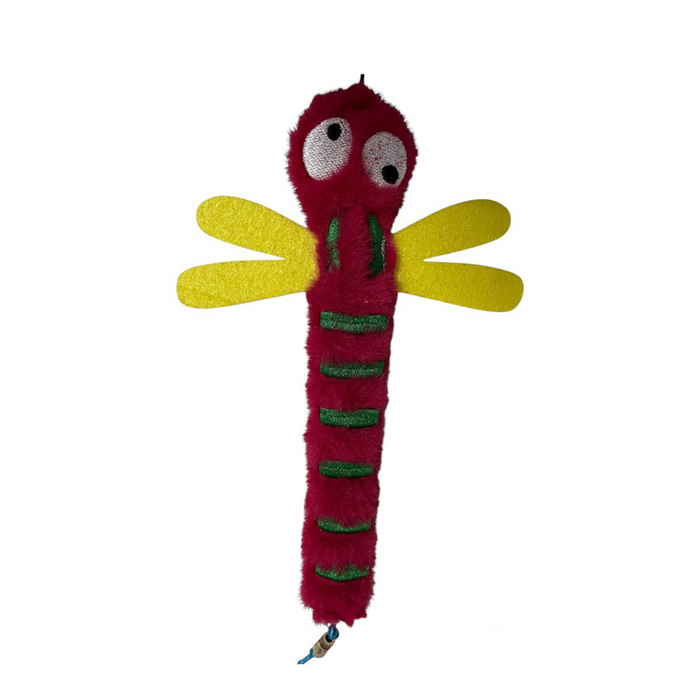 MatatabiCats Dragonfly Plush Cat Toy with Natural Matatabi 21x16 cm