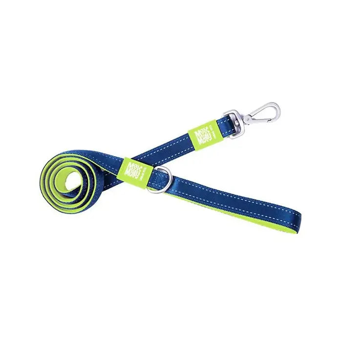 Max & Molly Matrix Lime Green Padded Dog Leash Medium