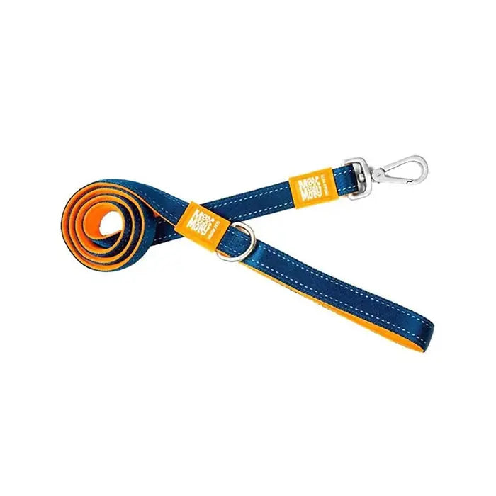 Max & Molly Matrix Orange Dog Leash Padded Comfort Medium