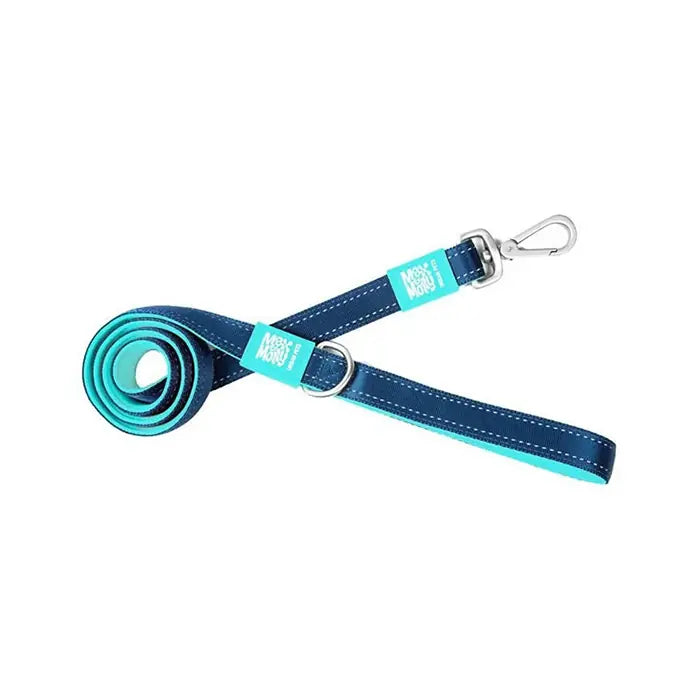 Max & Molly Matrix Sky Blue Padded Dog Leash Medium