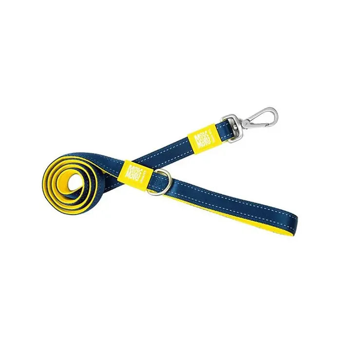Max & Molly Matrix Yellow Dog Leash Padded Comfort Small