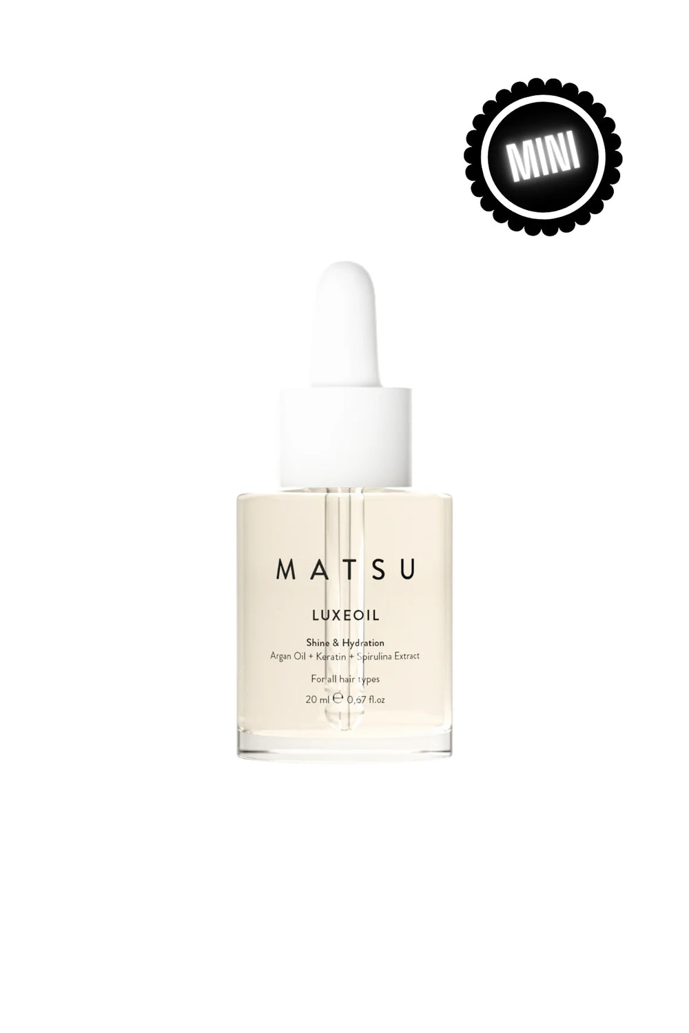 Matsu Luxeoil Argan Hair Oil for Shine and Softness 20 ml