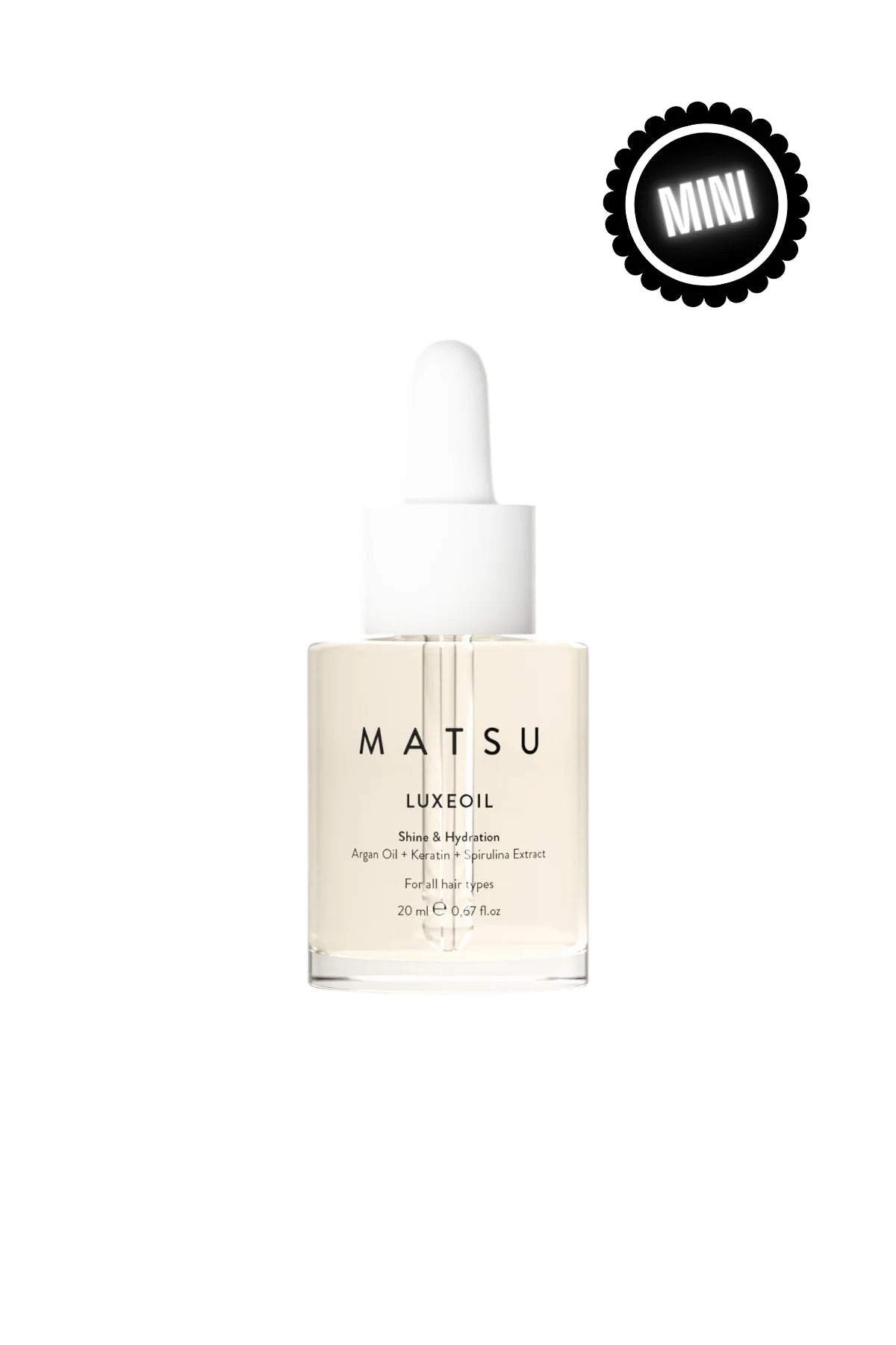 Matsu Luxeoil Argan Hair Oil for Shine and Softness 20 ml