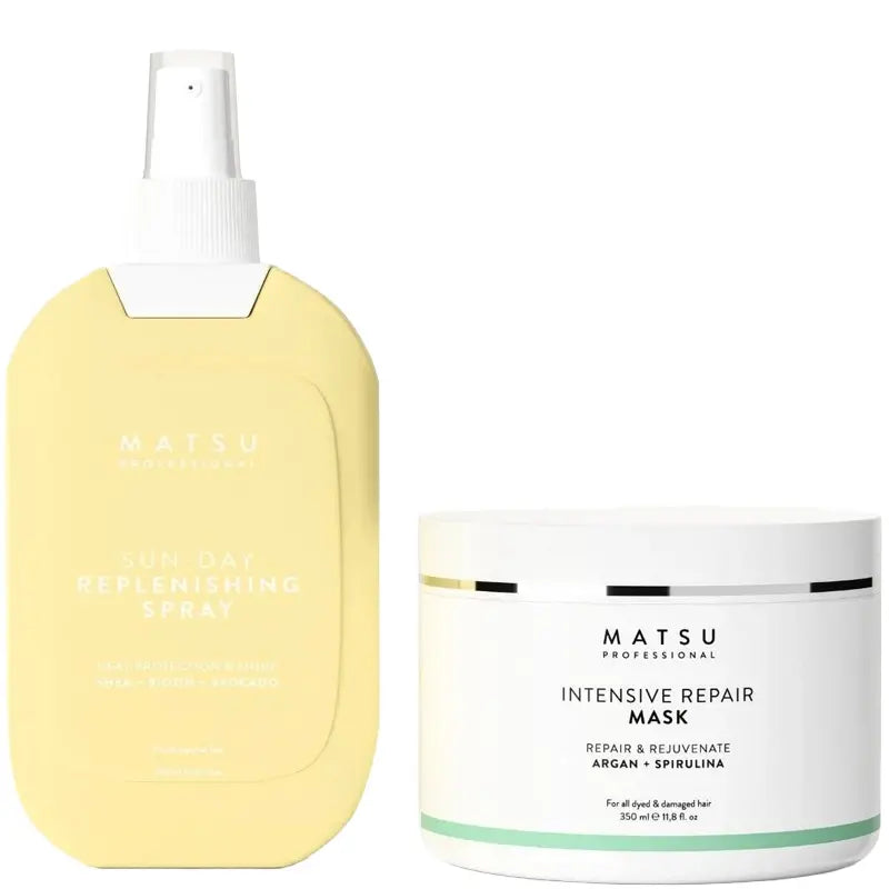 Matsu Sun Day Spray & Intensive Repair Mask Hair Care Set 200ml + 350ml