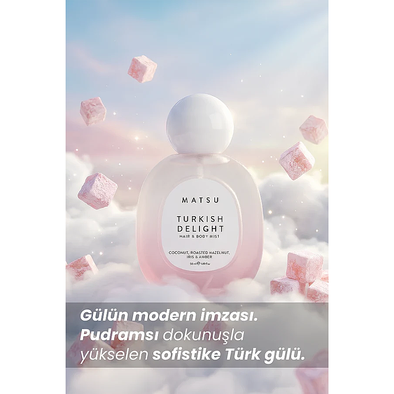 Matsu Turkish Delight Hair and Body Mist Refreshing Scent 50ml