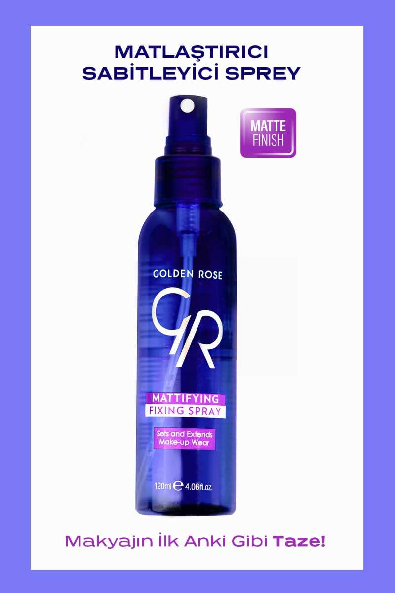 Golden Rose Mattifying Fixing Spray Shine Control Finish 120ml