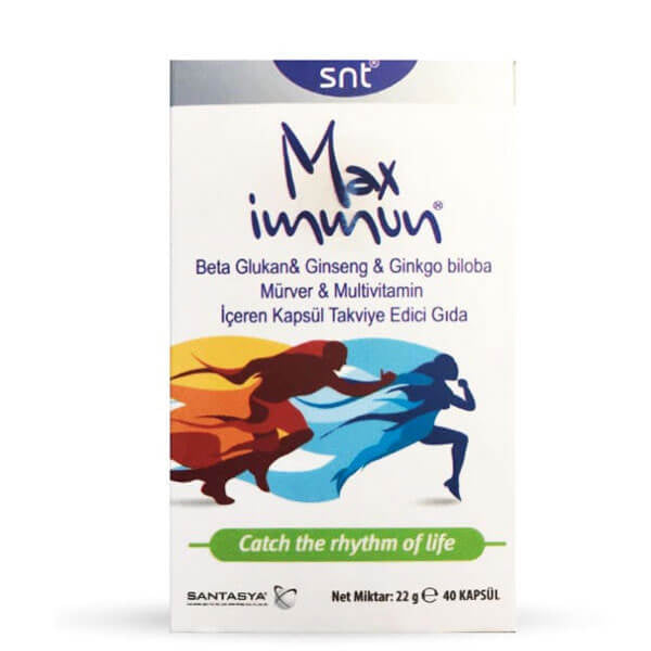 Max Immun Dietary Supplement for Daily Wellness 40 Capsules