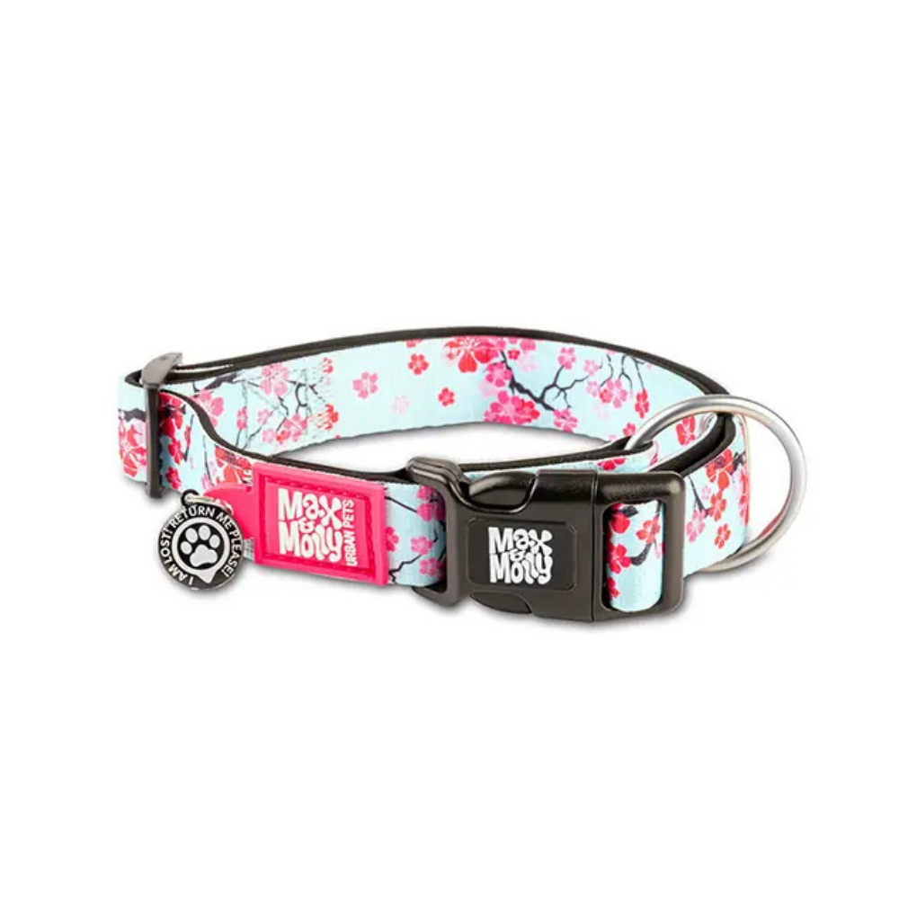 Max & Molly Cherry Bloom Smart ID Dog Collar Small