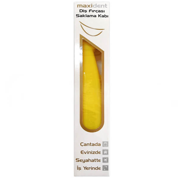 Maxident Toothbrush Travel Case in Yellow
