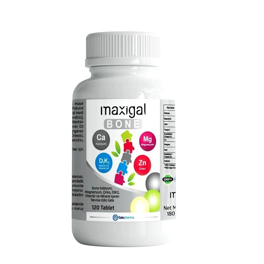 Maxigal Bone Calcium & Magnesium Support Supplement 120 Tablets