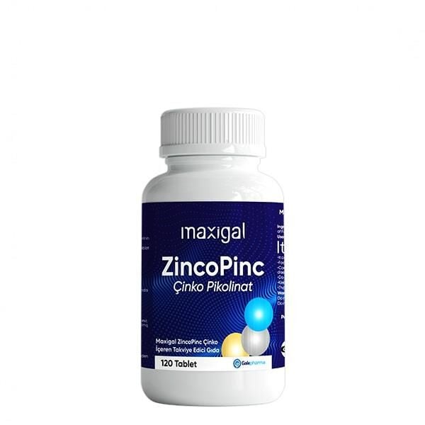 Maxigal Zincopinc Zinc Supplement for Daily Support 120 Tablets